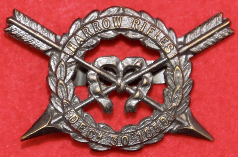 Harrow Rifles Cap Badge