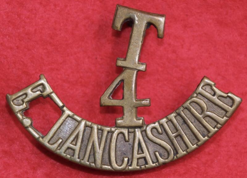 T/4/E. Lancashire Shoulder Title