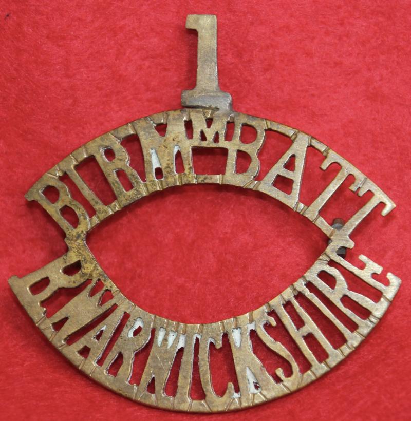 1/Birmm Battn/R Warwickshire Shoulder Title