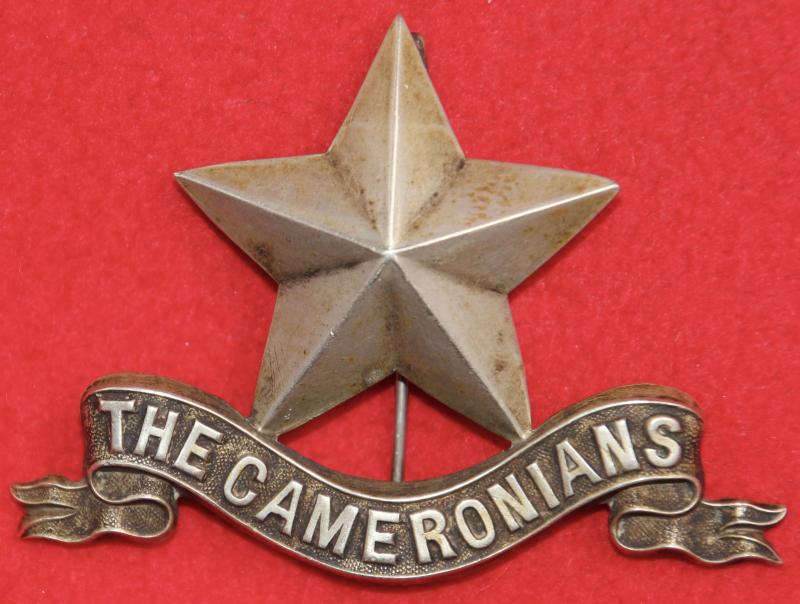 Cameronians Piper's Glengarry Badge