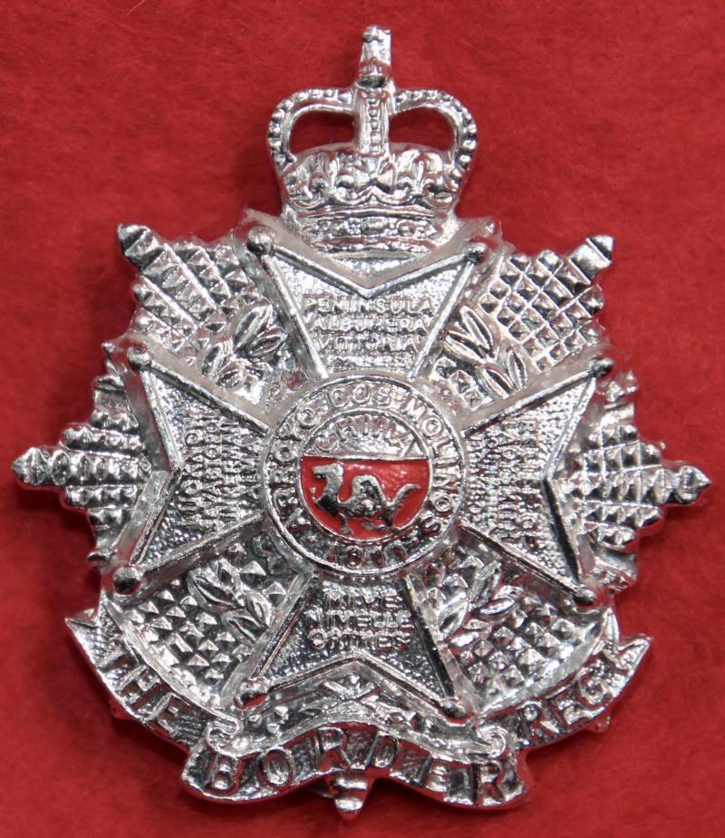 Anodised Border Regt Cap Badge