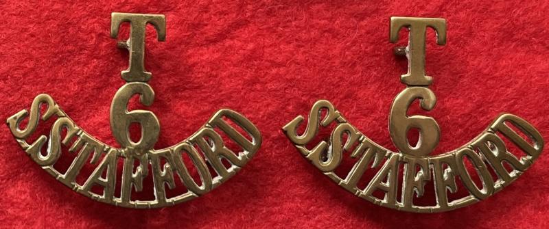 T/6/S Stafford Shoulder Titles