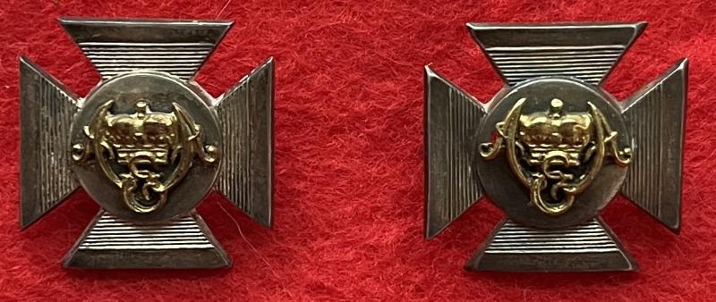 Wilts Regt Officer's Collar Badges