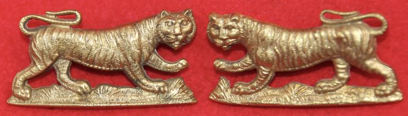 Victorian Y&L Regt Officer's Collar Badges