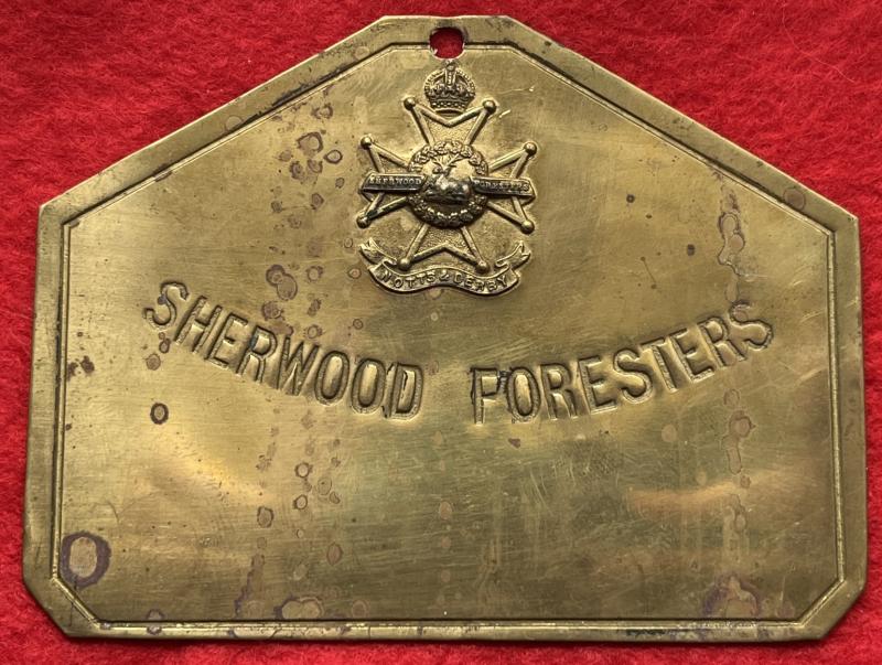 Notts & Derby Regt Bedplate