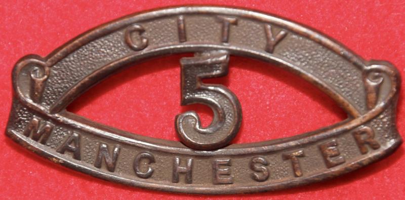 5th City of Manchester Shoulder Title