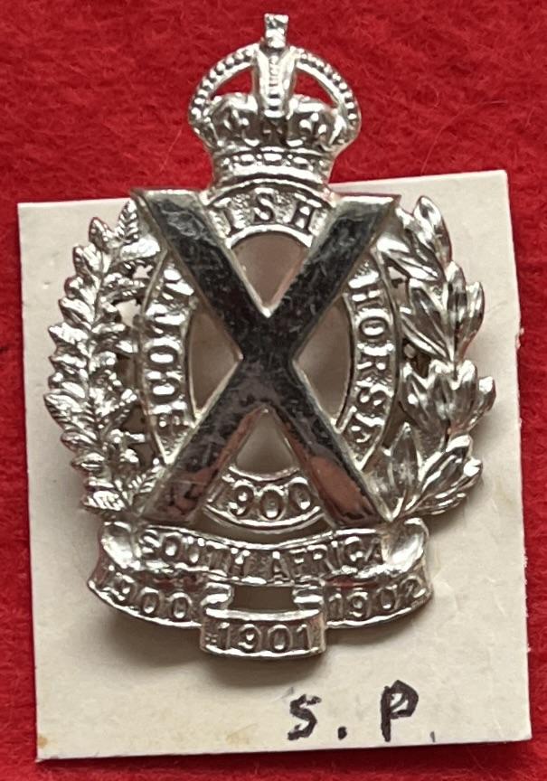 Scottish Horse Officer's Bonnet Badge