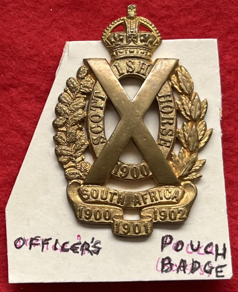 Scottish Horse Officer's Pouch Badge