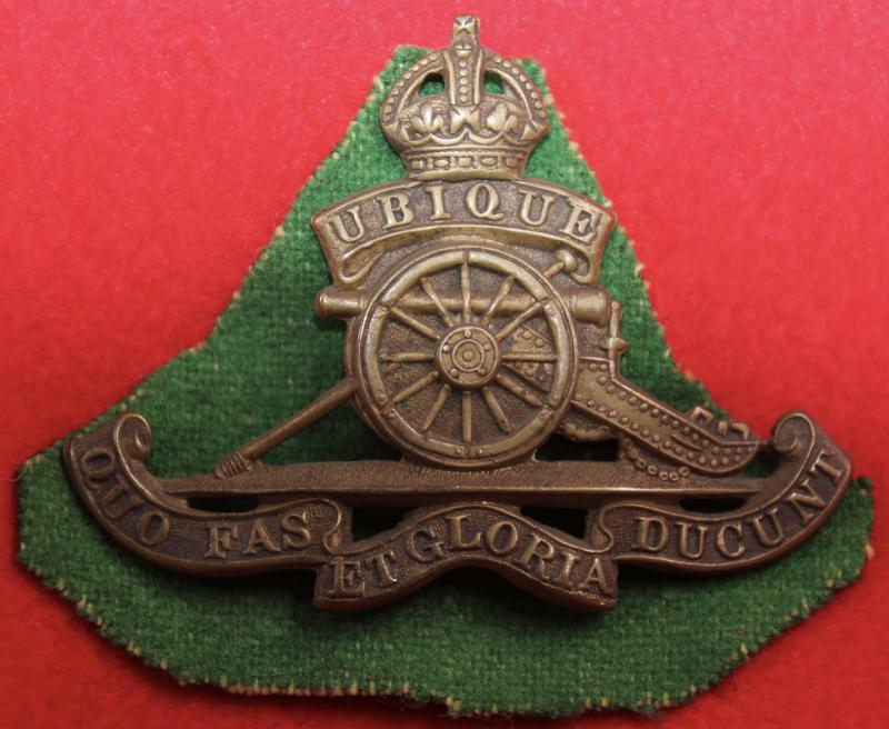 RA WW1 Cap Badge