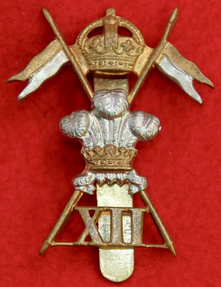 12th Lancers Cap Badge