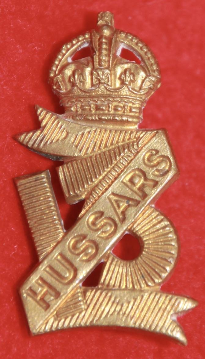 13th Hussars Collar Badge