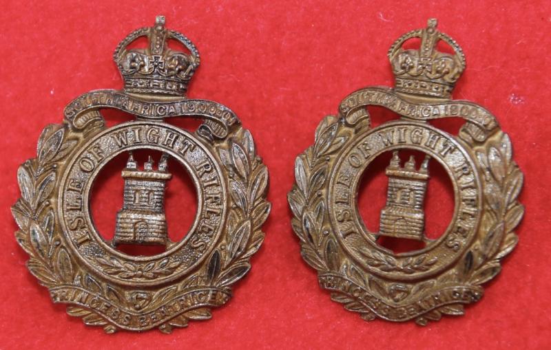 8th Hampshire Officer's Collar Badges