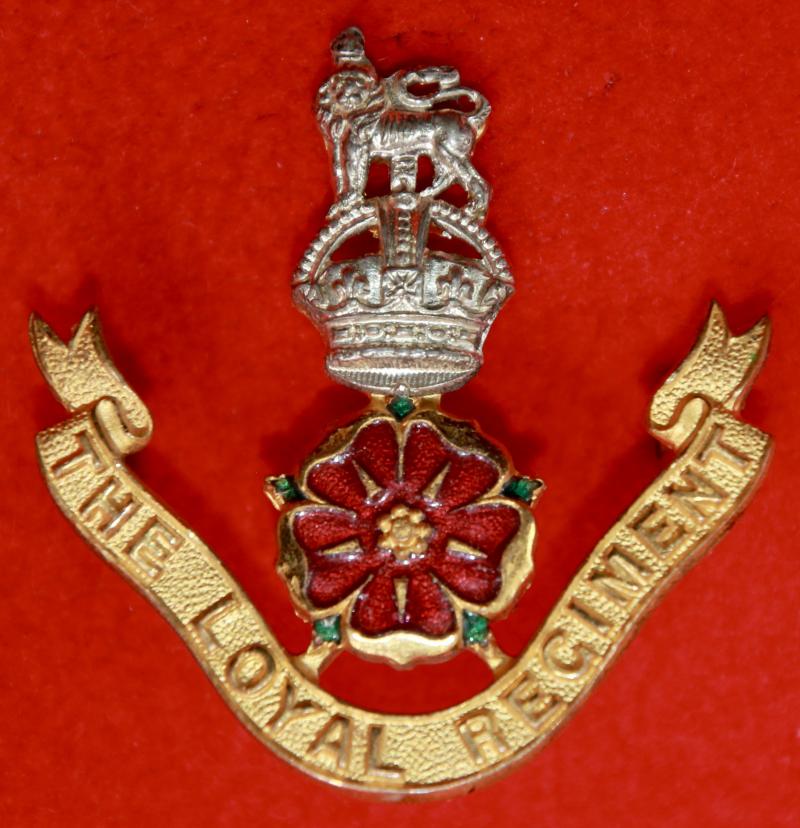 Loyal Regt Officer's Cap Badge