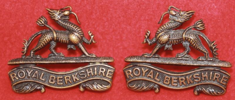 Berks Regt OSD Collar Badges