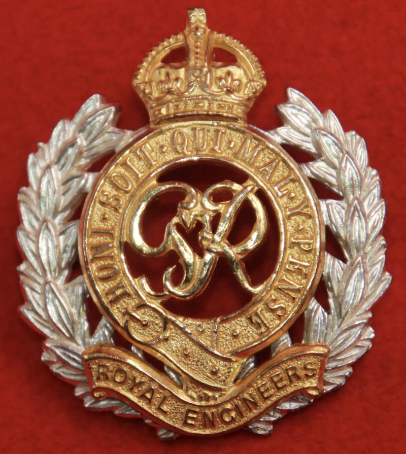 RE G6th Officer's Cap Badge
