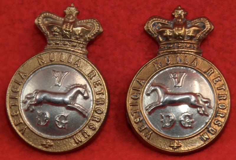 Victorian 5th DG Collar Badges