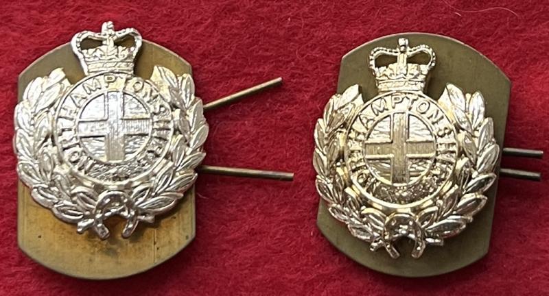 Anodised Northants Collar Badges