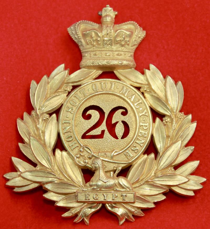 26th Foot Officer's Last Pattern Shako Plate