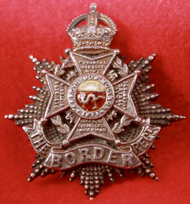 Edwardian Border Regt Officer's Cap Badge
