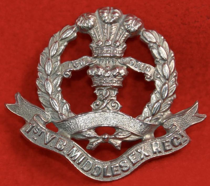 1st VB Middlesex Regt Cap Badge