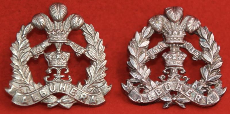 Middlesex Regt Officer's Collar Badges