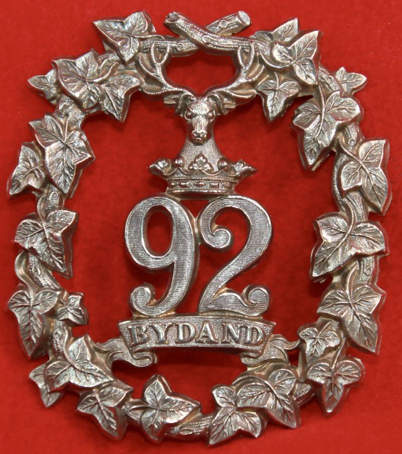 92nd Foot Glengarry Badge