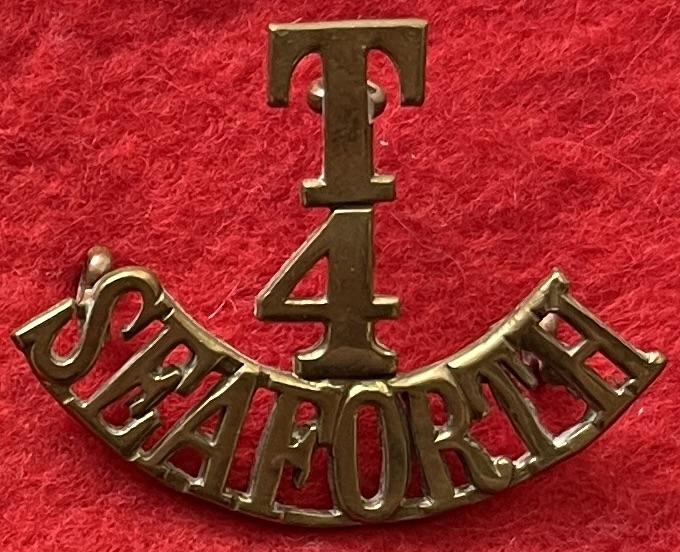 T/4/Seaforth Shoulder Title