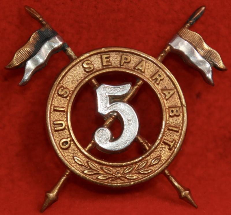 5th Lancers Cap Badge