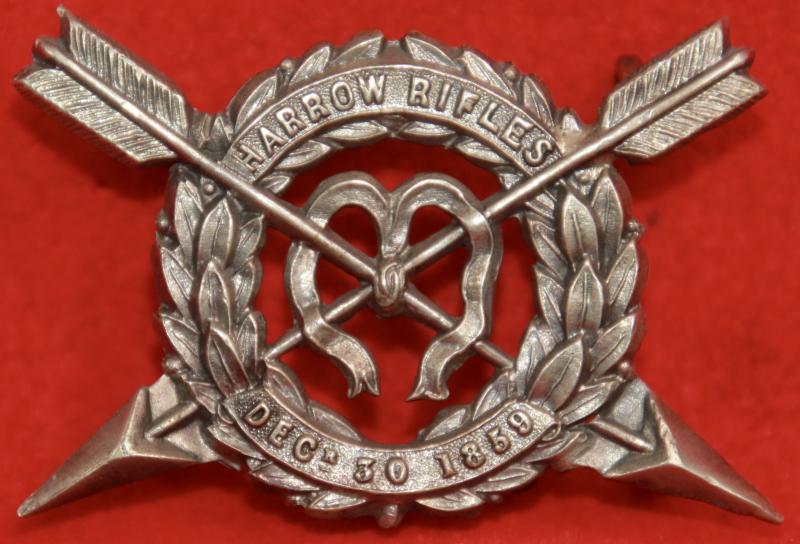 Harrow Rifles Glengarry Badge