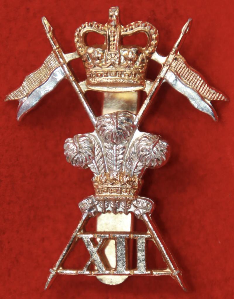 Anodised 12th Lancers Cap Badge