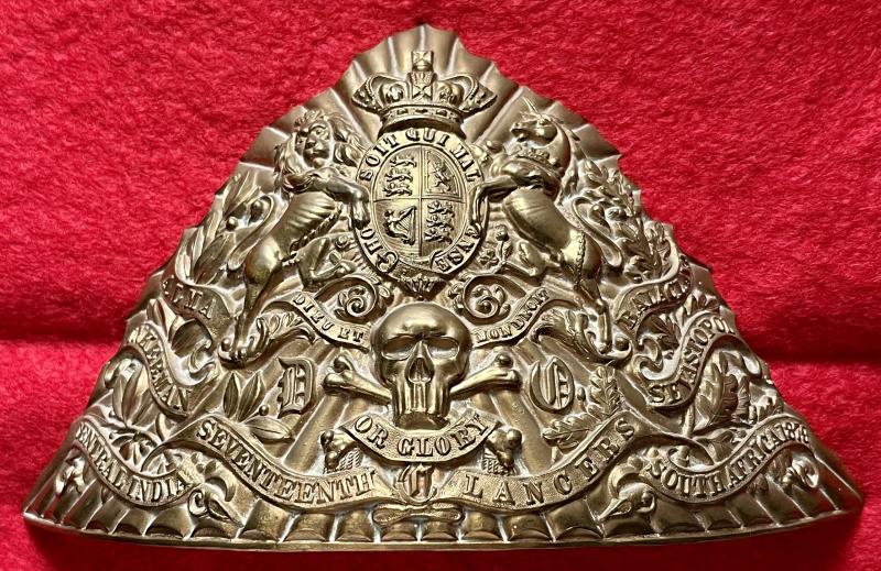 Victorian 17th Lancers Czapka Płate