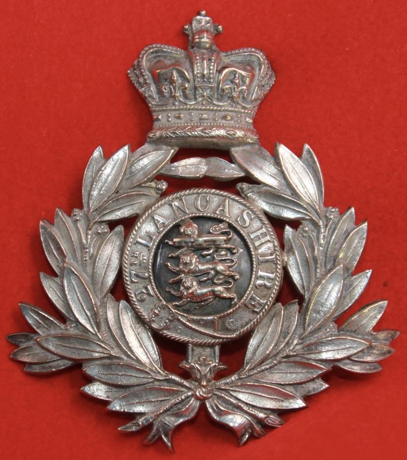 27th Lancs RVC Officer's Shako Plate
