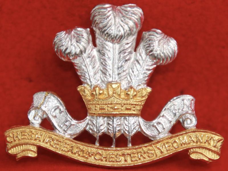 Cheshire Yeomanry Officer's Cap Badge