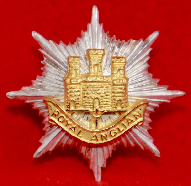 R Anglian Officer's Cap Badge