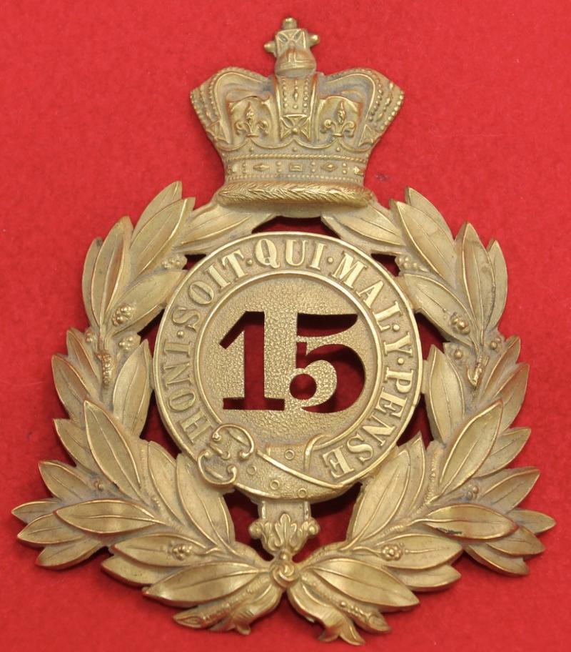 15th Foot Officer's Shako Plate
