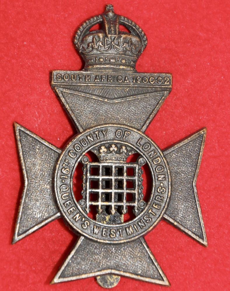 16th London Cap Badge