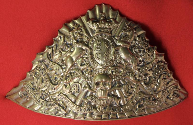 Victorian 17th Lancers Czapka Płate