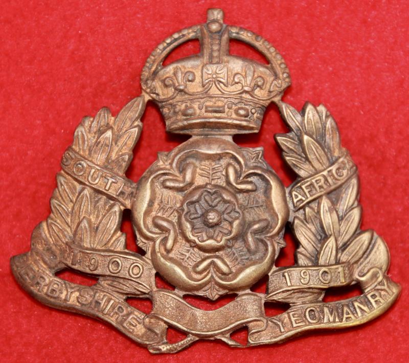 Derbyshire Yeo Cap Badge