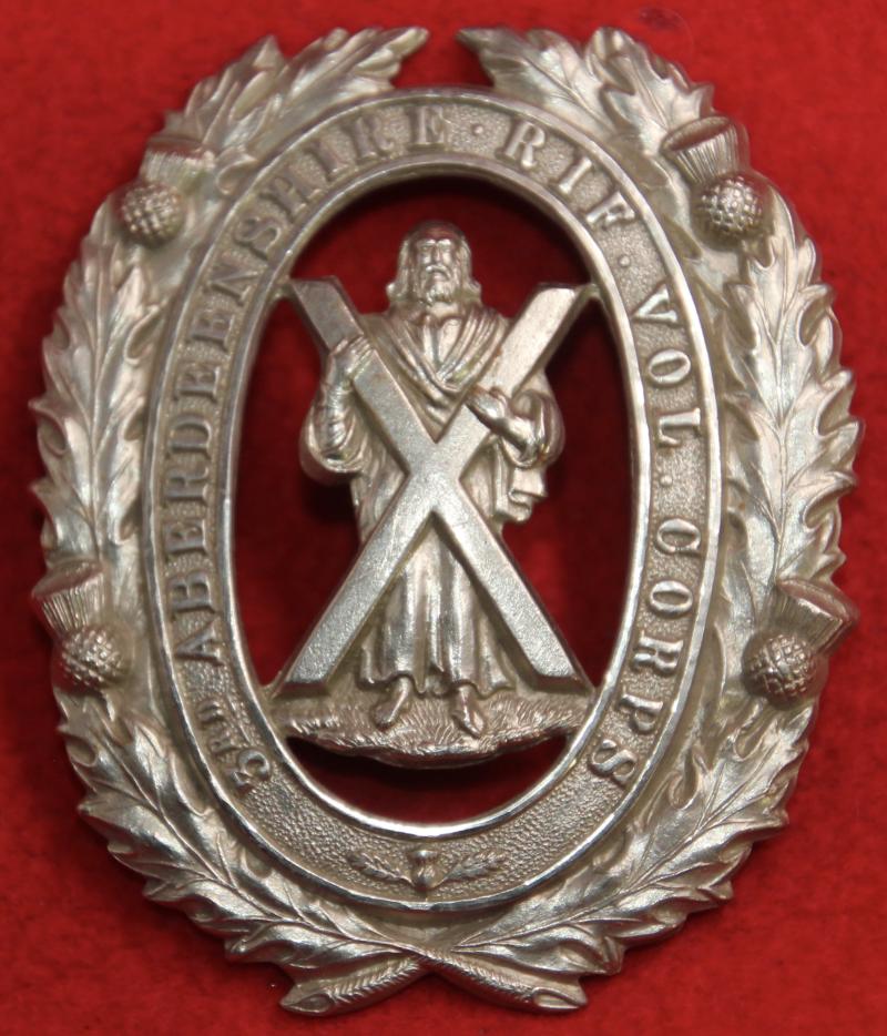 3rd Aberdeenshire RVC Glengarry Badge