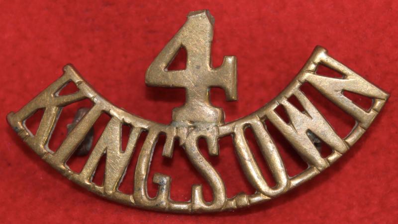 4/King's Own Shoulder Title