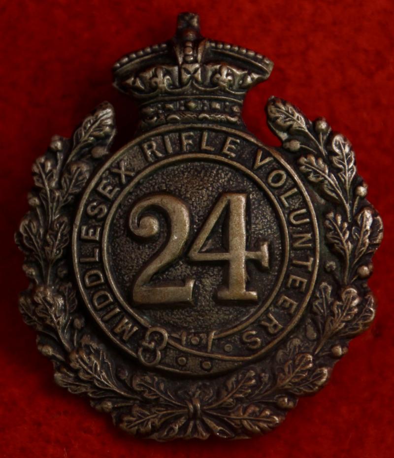 24th Middlesex Collar Badge