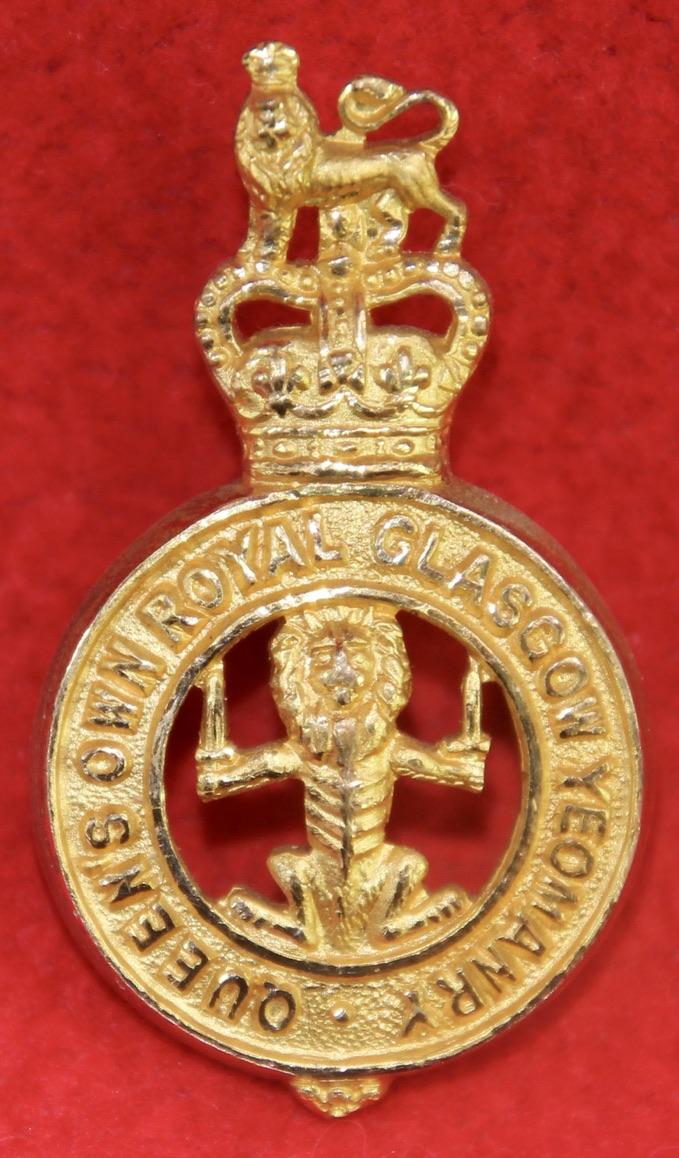Post-1952 QORGY Officer's Collar Badge