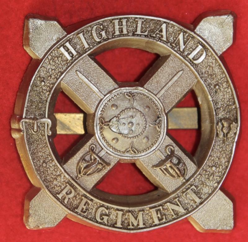Highland Regt Plastic Glengarry Badge