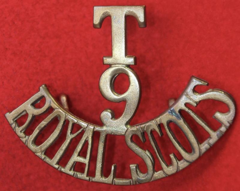 T/9/Royal Scots Shoulder Title