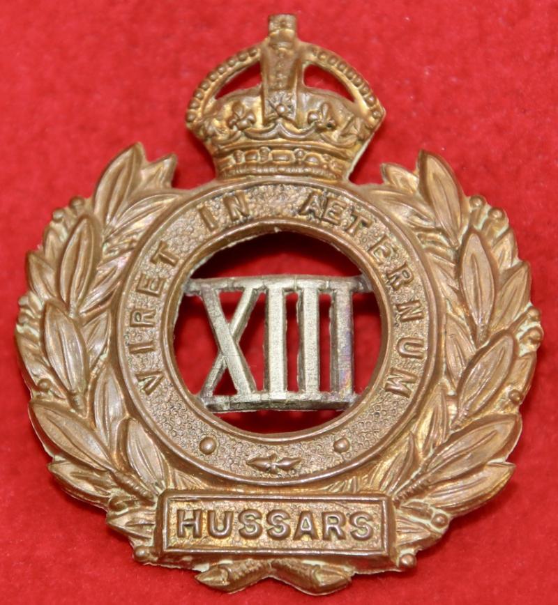13th Hussars Cap Badge