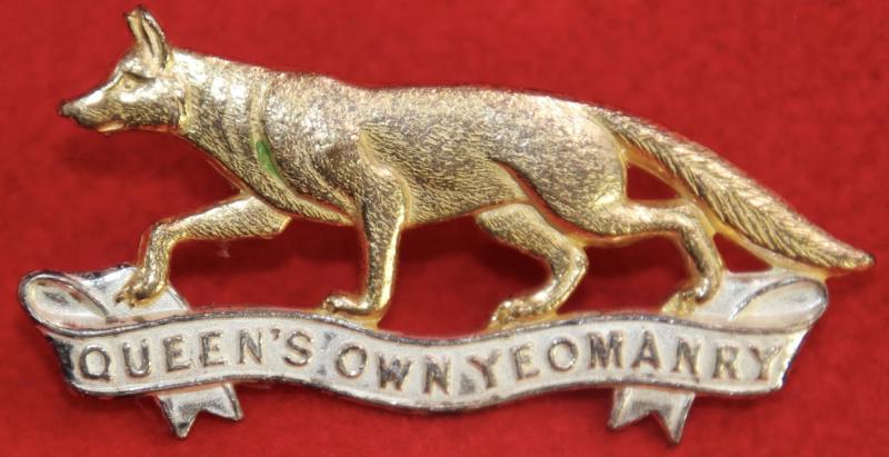 QOY Officer's Cap Badge