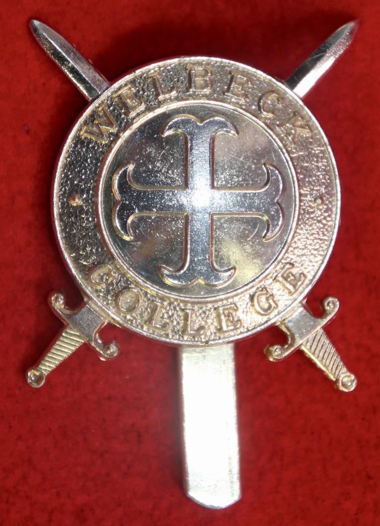 Anodised Welbeck College Cap Badge