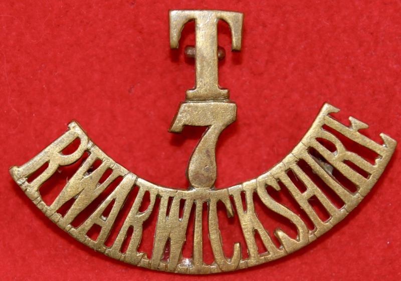 T/7/R Warwickshire Shoulder Title