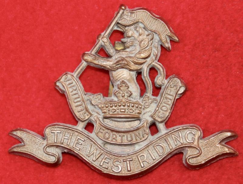 W Riding Plastic Cap Badge