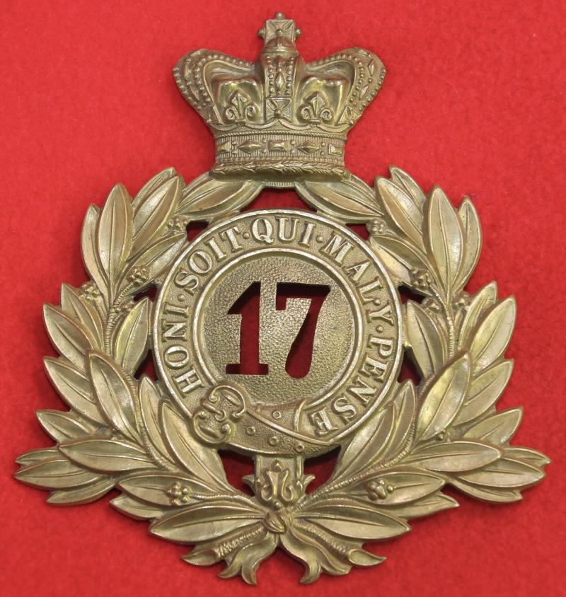 17th Foot Last Pattern Shako Plate